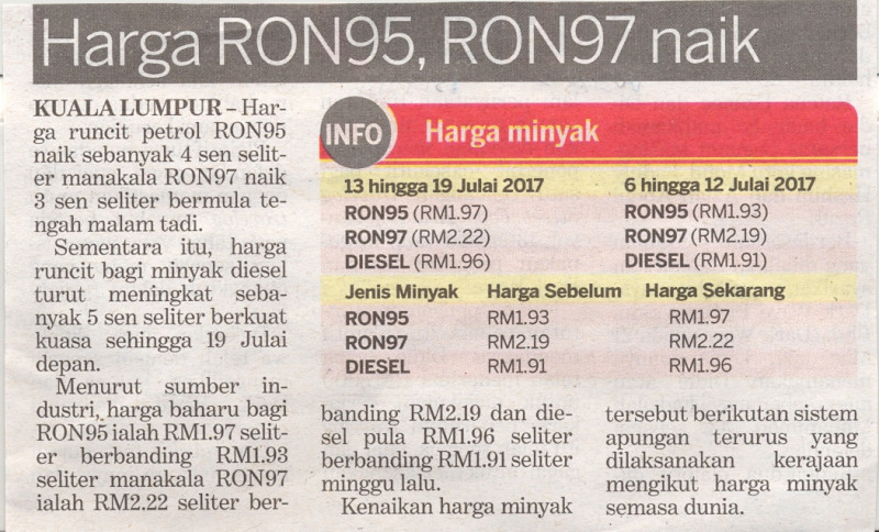 harga-ron95-ron97-naik-kosmo