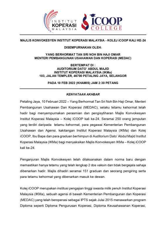 kenyataan-akhbar-majlis-konvokesyen-institut-koperasi-malaysia-kolej-icoop-kali-ke-24page-0001