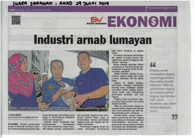 suara-sarawak-industri-arnab-lumayan